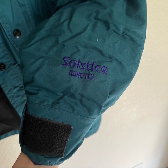 Vintage Solstice Women's Microshed Size WM Hooded Rainwear Ski Jacket Teal Color - Picture 6 of 13